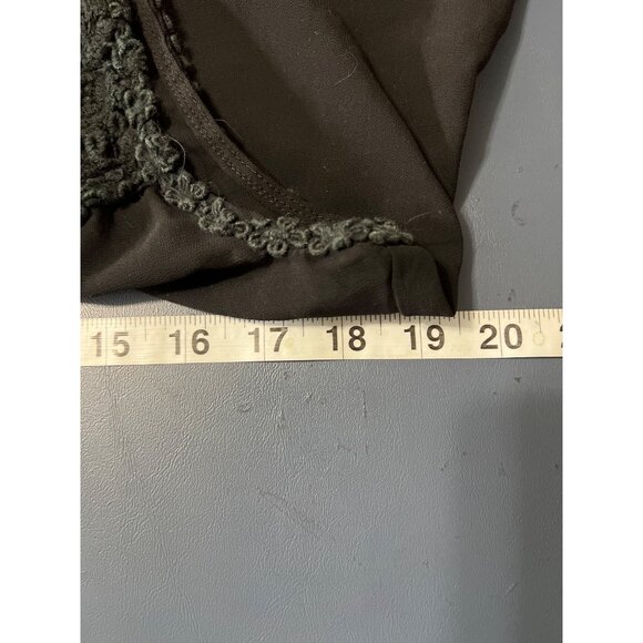 Black Sheer Sleeveless Top With Lace Detailing M Dark Romance Wimsigoth - Picture 9 of 10